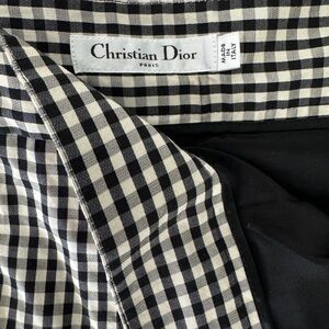 Dior Monochrome Checkered Capris